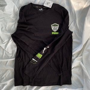 Men’s black long sleeve puma shirt